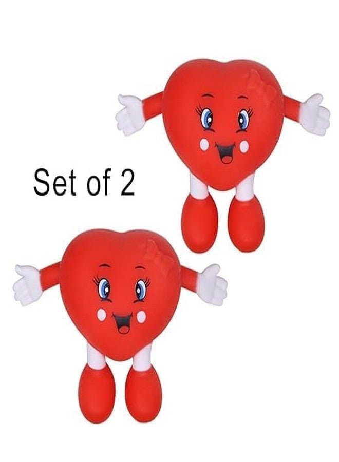 إيكان لعبة إيكان على شكل قلب إسفنجية للأطفال والكبار، لعبة لتخفيف التوتر وهدية للمناسبات الخاصة (مجموعة من قطعتين) - Image 4